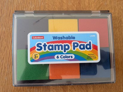 6-Color Ink Pad for Kids (Washable, Non-Toxic)